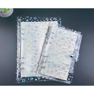 Binder A5 A6 glitter beads 6 Ring Binder A5 A6 sequin Binder/ A5 Daisy Binder A5 A6 college Transpar