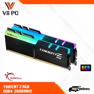 Gskill Trident Z RGB F4-3600C18D-32GTZR 32GB (16GBx2) 3600MHz Dual Channel Kit ram