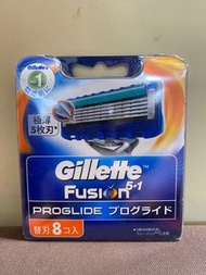 Gillette fusion 5+1 proglide 無感剃鬚刀 8刀片