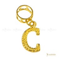 MASDORA 916 Gold Charms Charm Emas - Alphabet C (EMAS 916/22K)