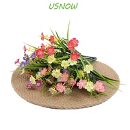 USNOW Artificial Flowers, Plastic UV Resistant Fake Greenery Shrubs Plants, Pots Decoration Fake Creative Fake Flowers Outdoor
