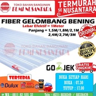 ready ATAP ASBES FIBER BENING MACAM UKURAN TRANSPARAN PIBER GELOMBANG