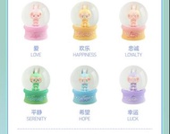 前方高能 水晶球 歡樂 本我 labubu 3.0 happiness crystal ball labubu macaron馬卡龍macaron 盲盒 the monsters