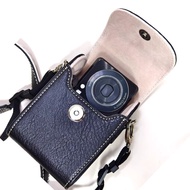 Digital Camera Bag Leather Case Halter Neck ccd Canon G7X2/G7X3 Sony Black Card RX100 Diagonal Shoul