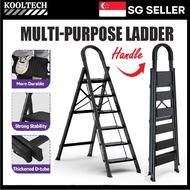 Foldable Step Ladder 3 And 4 Steps Black Foldable Step Ladder