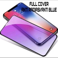Tempered Glass Blue Samsung A8 Plus