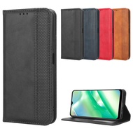 Suitable for Realme C33 2023 Phone Case OPPO C33 4G Phone Leather Case Magnetic Flip Card Retro