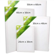 White Blank 50cm x 70cm Wooden Frame Canvas For Artist Watercolour / Acrylic / Oil Painting ( x1 pcs