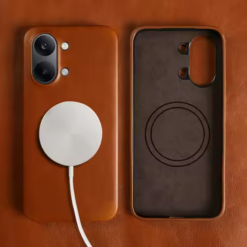 Oil Wax Genuine Leather Phone Case For Xiaomi Redmi Turbo 5 Max K90 Pro K70 K60 K50 Ultra Note 13 Pr