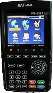 WS-6975 DVB-T2 DVB-C Digital Terrestrial Meter Finder Receiver with MPEG-2/MPEG-4 H.265 Supports QPS