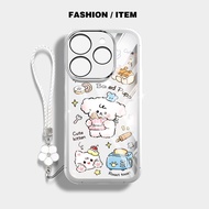 YBD เคสโทรศัพท์สุนัขขนมปังน่ารักสำหรับ Itel S23บวก A70 S24 A80 A50 RS4 P40 A665L S681LN S667LN S23 S