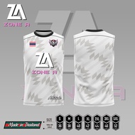 แขนกุด Attitude Zone A เสื้อกีฬาพิมพ์ลาย Zone A เสื้อทีม เสื้อบอล ราคาถูก