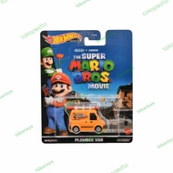 HOT WHEELS SUPER MARIO MOVIES PLUMBER VAN ORANGE MOVIE 2023 CAR