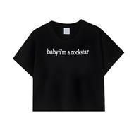 Áo Thun Ngắn Tay Lisa Rockstar Dành Cho Nữ Bằng Sợi Triacetate Quick Flash Shop Giống Như Áo Thun Mù