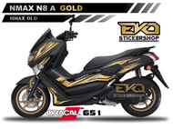 Sticker Nmax Hitam cutting stiker nmax 2016 2017 2018 2019