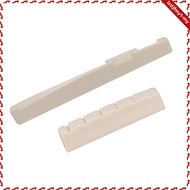 [leipupa] Acoustic Guitar Saddle Nut Slotted for 6 String Left Handed Guitar Accessory