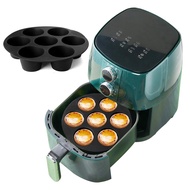 7 Even Cake Cups Air Fryer Accessories Round Muffin Cup Mold Microwave Oven Baking Mold Baking Bakeware Mat Baking Tray Cake Pan