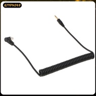 [qjypno49] 3.5mm to Male  Sync Cable with Screw Lock for Trigger  Spring Cord 1.1ft-3.28ft (34-100cm