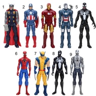30CM Marvel The avengers spider man Venom Thor Captain America Xman Iron man Action Figure Toys