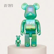 BE@RBRICK X-GIRL CLEAR GREEN VER. 100％ &amp; 400％
