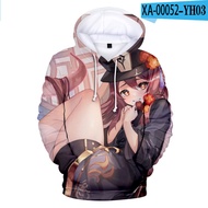 Game Genshin Impact Hu Tao Hoodies Sweatshirts men/womens Fashion kids Hoodie New Trend Casual Child