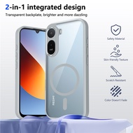 Magnetic Case For Xiaomi Poco C85X C81X C81 C71 ⭐Wireless Charging PC Phone Cover⭐ Shockproof Shell 