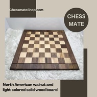 Chessmate • North Walnut Solid Wood Chessboard 56cm x 56cm Natural Luxury Craftsmanship