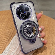 Phone Case For Vivo X200 5G Vivo X200 Pro Mini X200S X200 X300 FE Ultra 5G Rotating Gyroscope Bracke