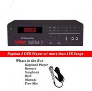 The Platinum KAPITAN-2 Karaoke Player w/ FREE Microphone with Vol 91 Songbook