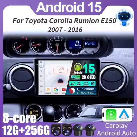 Android 15 Carplay For Toyota Corolla Rumion Rukus Scion xB E150 2007-2015 Car Radio Multimedia Play