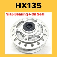 HX135 FRONT HUB ASSY (ST) // SIAP BEARING + OIL SEAL RAIDER HX135 FRONT HUB GANTANG BUYONG COMPLETE 