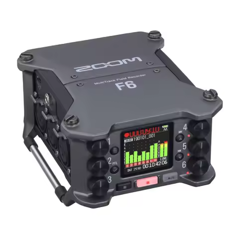 ZOOM F6 Field Mixer/Recorder, Professional Field Recording, Audio for Video, 32-Bit Float Recording,