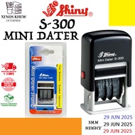 SHINY S300 SELF INKING DATE STAMP & INK PAD REPLACEMENT / SHINY S-300 DATE STAMP