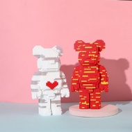 (pre order) mini 36cm Bearbrick lego white red black 2200 pieces