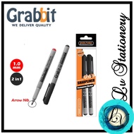【LV】Grabbit Sharpliner Permanent Marker 2in1