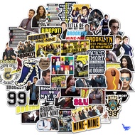 Brooklyn Nine-Nine Stickers Pack Waterproof Reusable American TV Series Decals for Kids, 50pcs