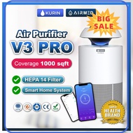 ⭐ [100% ORIGINAL] ⭐ (OFFICIAL) Kurin Japan Air Purifier V3 PRO Pets Home Fresh Air Dust Habuk Asthma