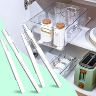 4 Pcs Adhesive Sliders for Cabinets Pull Out Drawer Organizer Accessories Basket Office Glide Cabine