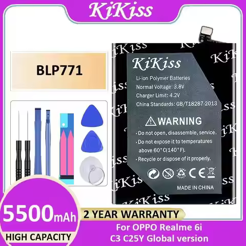 BLP771 Mobile Phone Battery 5500Mah High-Capacity For Oppo Realme 6I C3 C25Y Global Version