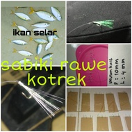 Jual pancing rawe sabiki kotrekan ikan selar | Rangkaian Kotrek Ampuh Strike Bertubi Tubi