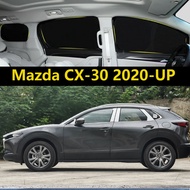Car Sunshade for Mazda CX-30 CX30 2020-UP Fully Blackout Car Curtain Sunshade Sun Protection Privacy