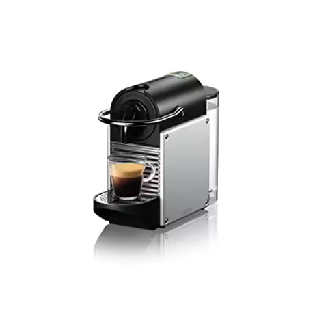 Nespresso Pixie Espresso Machine 1100ml Aluminum Silver for Home Kitchen Easy to Use Compact Design 