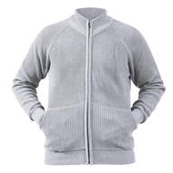 ZYDAN STORE. Sweater Rajut Tebal Bahan Wol Resleting Depan Turtleneck Pria Wanita Sweter Wol Tebal