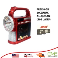 JOC Rechargeable Mini Digital MP3 Player FM DIGITAL Portable mini radio speaker with digital display