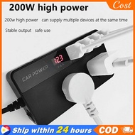 Car inverter，2 AC receptacle 3 USB port adapter Inverter 12v inverter to 220v， High Frequency Power 