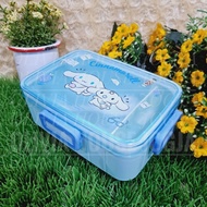 Cinnamoroll Lunch Box 600 ml 2-Section Box Cinnamoroll Lunch Box Matte Blue Cinnamoroll Lunch Box Bl