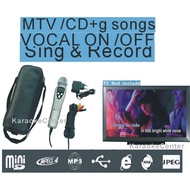 ❂Thai English MTV  Karaoke Machine Magic Karaoke Microphone System, Portable Sing Machine. One s ⋛☽