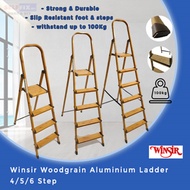 【Winsir】Woodgrain Aluminium Ladder (4-6 Steps)