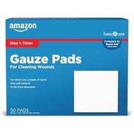 Amazon Basic Care Gauze Pads, 4x4" Sterile Medical Wound Dressing Sponges, 12-Ply, Extra Absorbent, 