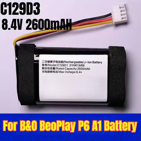 8.4V 2600mAH C129D3 Battery for B&O BeoPlay P6 A1